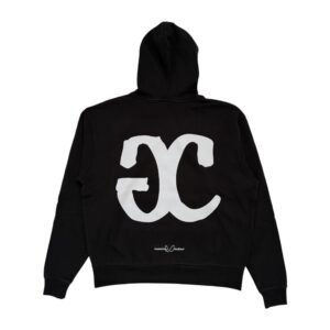 GC WHITE LOGO HOODIE